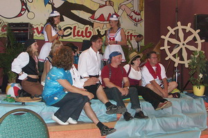 Die Sieger im Wettbewerb, die blauen (grünen?) Tiger (Tintenfische?)