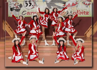 Die Molbitzer Funkengarde in der 55. Session