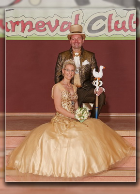 Das Molbitzer Prinzenpaar der 55. Session, Prinz Raik I. und Prinzession Nicole I.