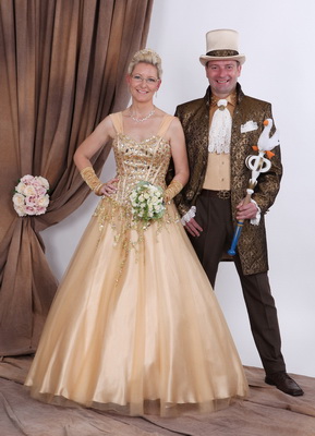 Das Molbitzer Prinzenpaar der 55. Session, Prinz Raik I. und Prinzession Nicole I.