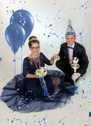 Das zweite Molbitzer Kinderprinzenpaar, 
Prinz Luk I. und Prinzessin Gretl I.