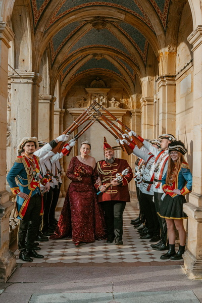 Das Molbitzer Prinzenpaar der 65. Session: Prinz Matthias II. und Prinzessin Christine II., Matthias und Christine Nolting