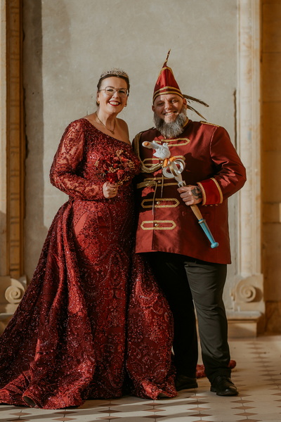 Das Molbitzer Prinzenpaar der 65. Session: Prinz Matthias II. und Prinzessin Christine II., Matthias und Christine Nolting